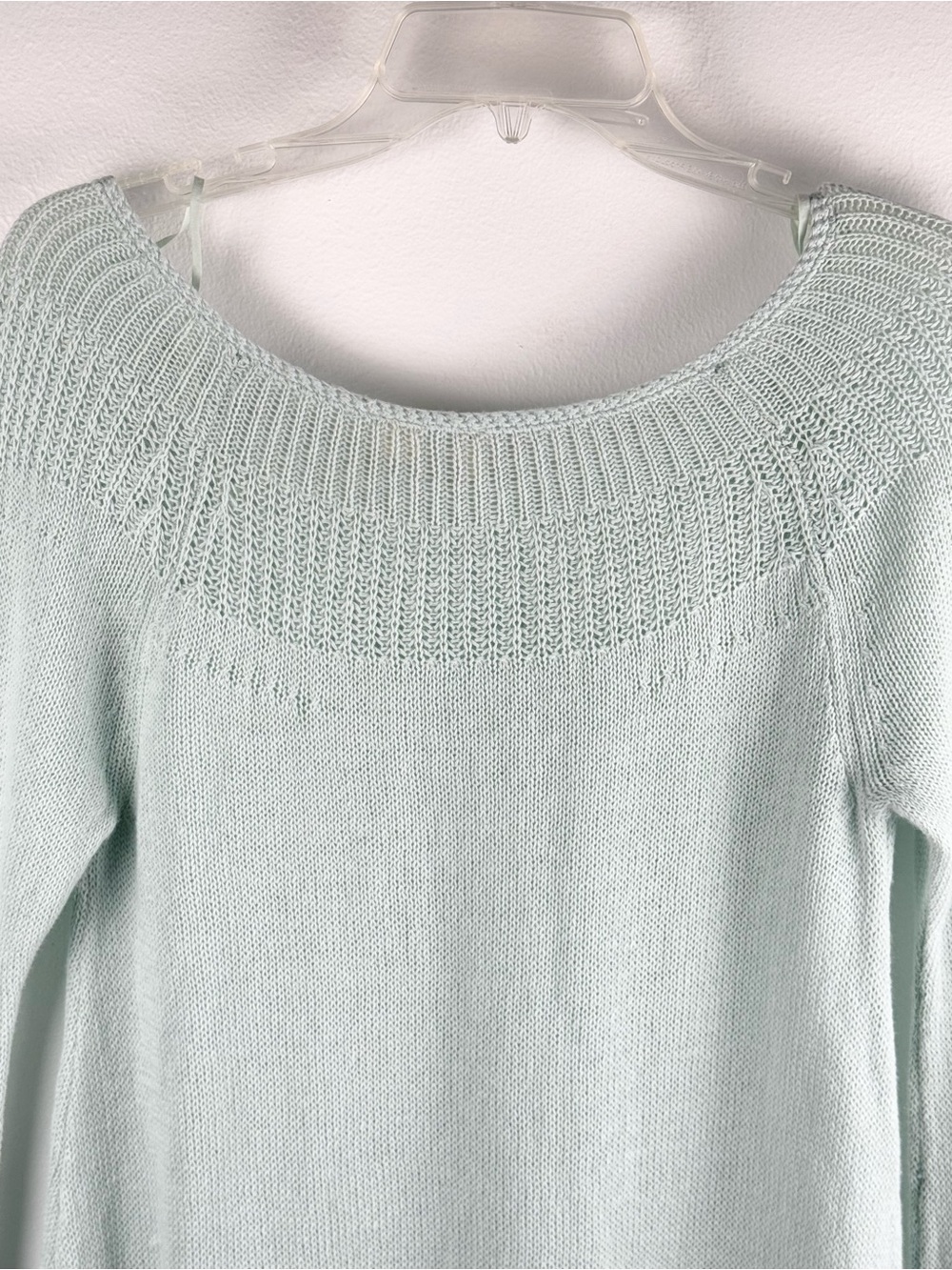 Moth ‘Mila’ Green Linen Blend Sweater Size M - Picture 9 of 15